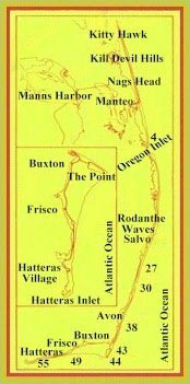 Map Of 4x4 Beach Access Ramps 